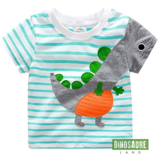 Tee-Shirt Petit Dinosaure à Crête