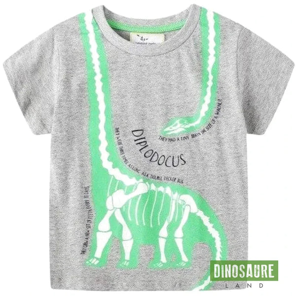 T-Shirt Squelette Dinosaure