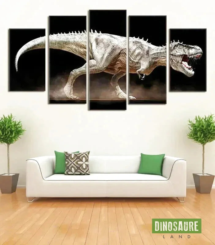 tableau dinosaure multi panneaux