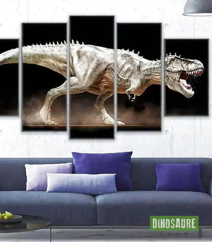 tableau dinosaure multi panneaux