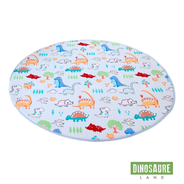 tapis jeu rond dinosaure