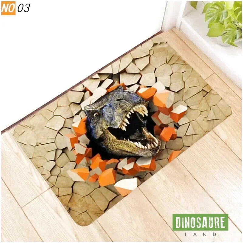 tapis entree dinosaure