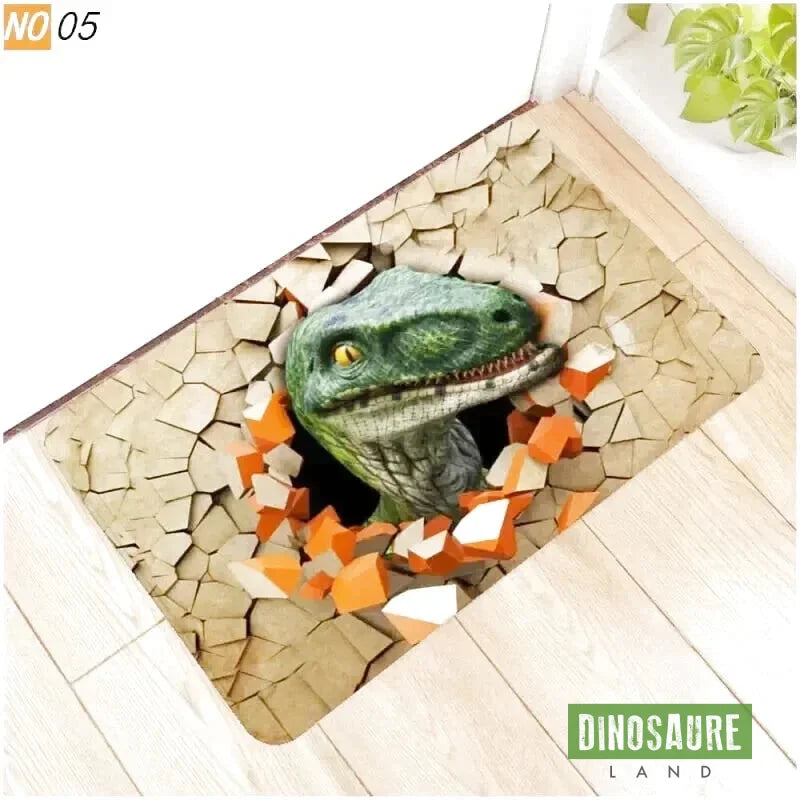 tapis entree dinosaure