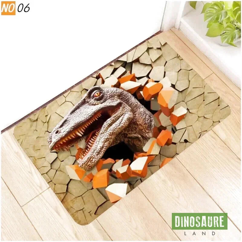 tapis entree dinosaure