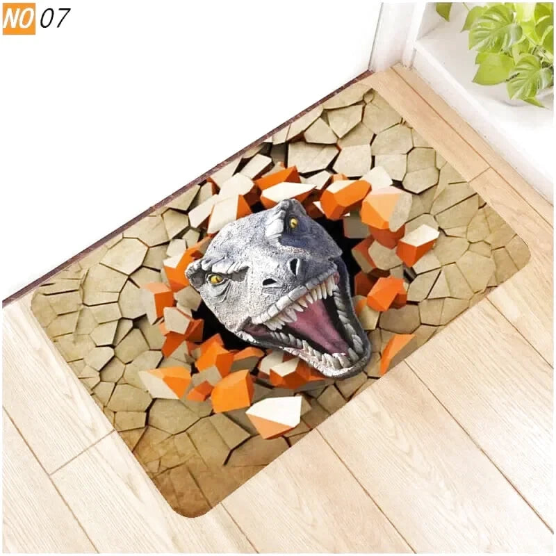 tapis entree dinosaure