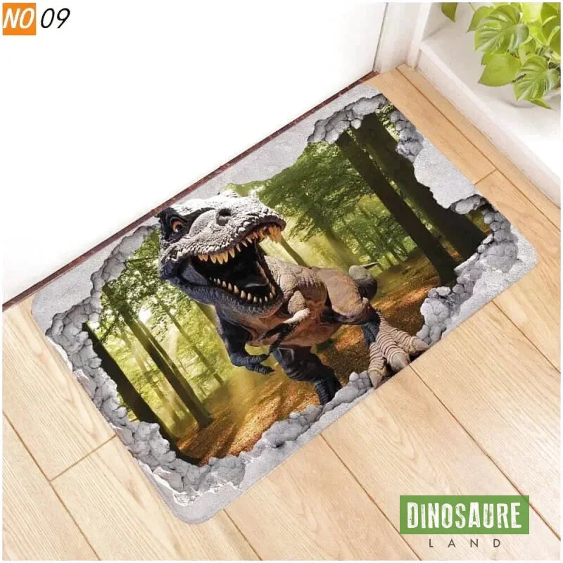 tapis entree dinosaure