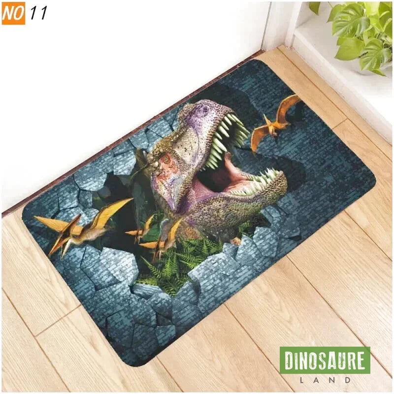 tapis entree dinosaure