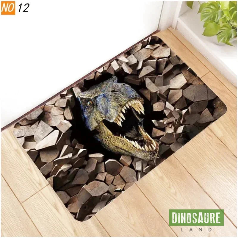 tapis entree dinosaure