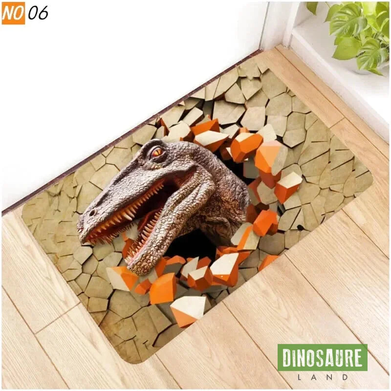 tapis entree dinosaure