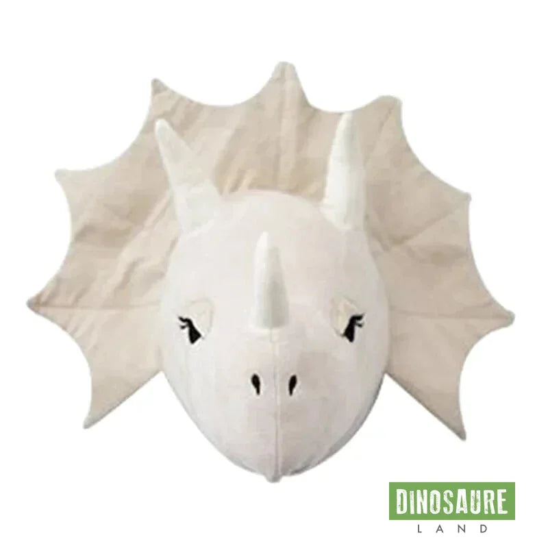 Tête Dinosaure Peluche Murale 25cm