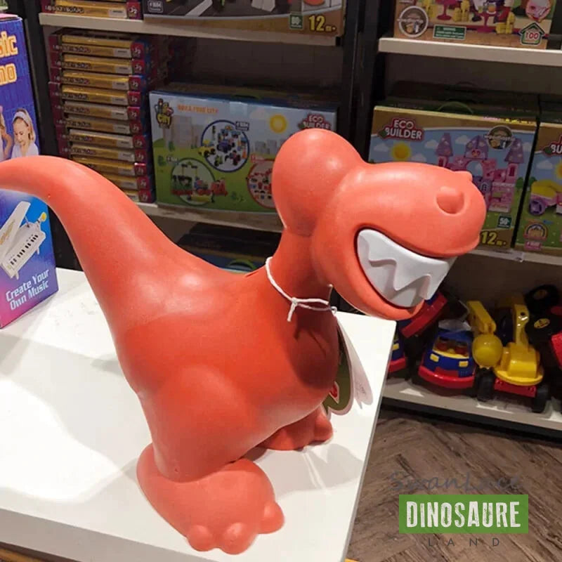 tirelire dinosaure plastique bouchon