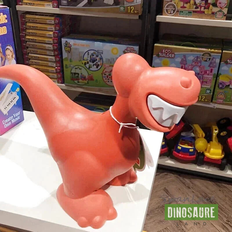 tirelire dinosaure plastique bouchon