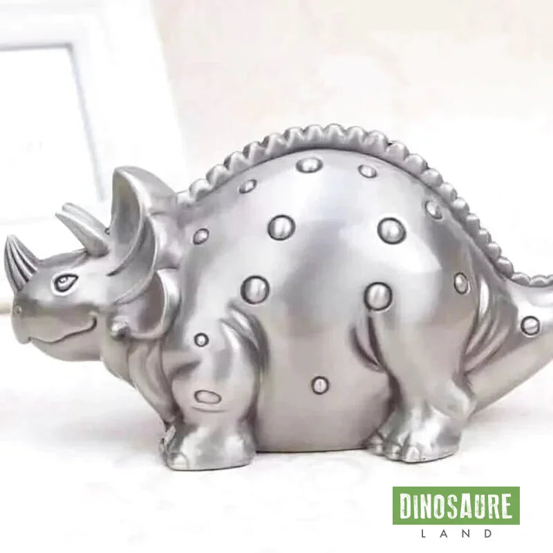 tirelire dinosaure metallique