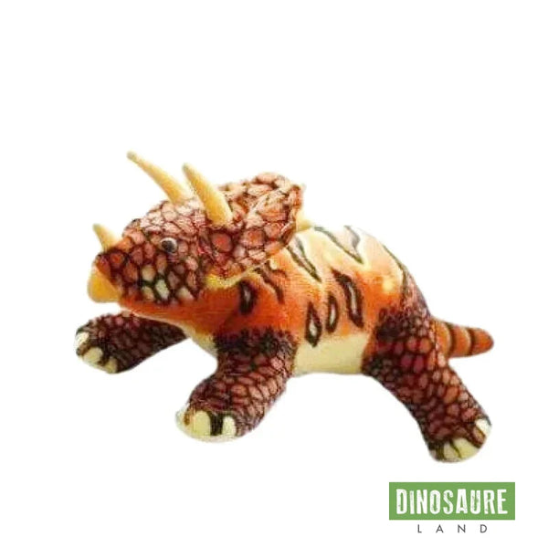 Tricératops en Peluche Orange