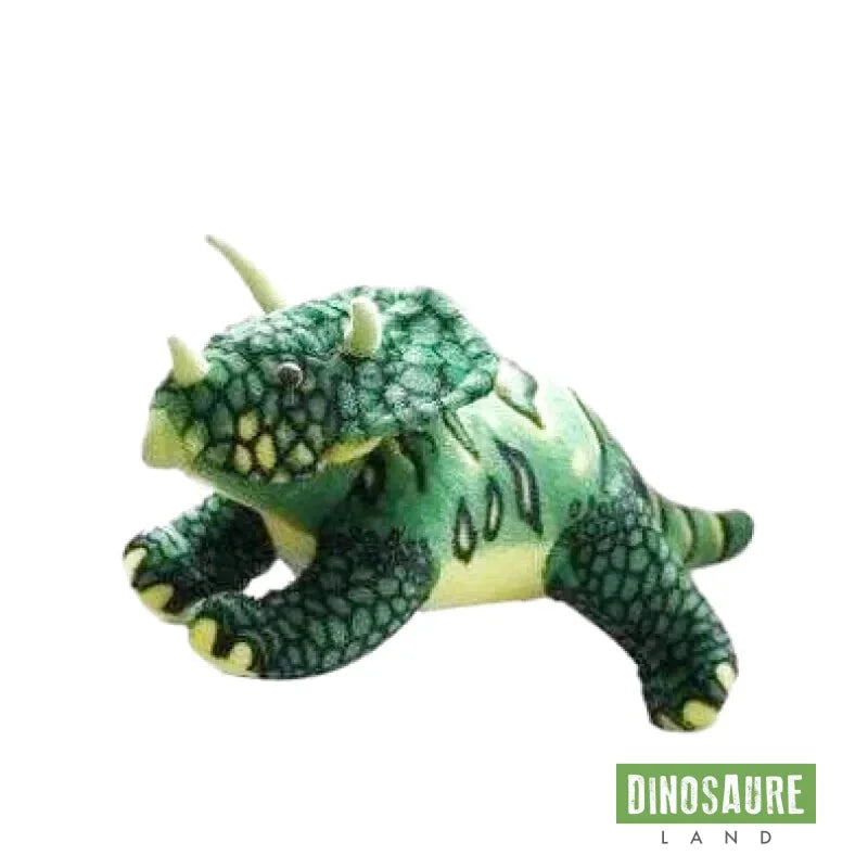 Tricératops en Peluche Vert